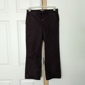 Brown Slacks, Work Pants for Office, Petite size 6